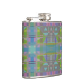 Flasques Vert bleu violet géométrique (Droite)