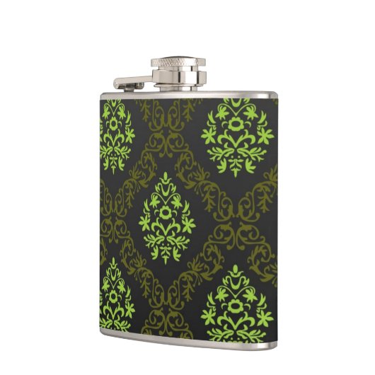 Flasques Vert floral de papier peint (Gauche)