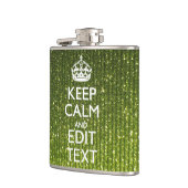 Flasques Vert olive Conserver Le Calme Avoir Votre Texte (Gauche)