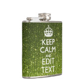 Flasques Vert olive Conserver Le Calme Avoir Votre Texte (Droite)