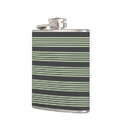 Flasques Vert pâle et charbon cinq bandes motif (Gauche)