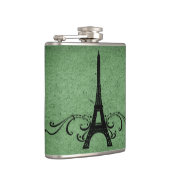 Flasques Vert Vintage Français (Droite)