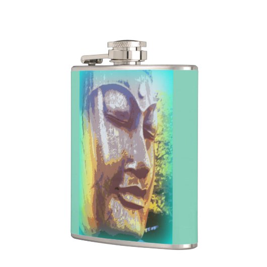 Flasques Vert visage bouddha (Gauche)