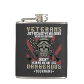 Flasques Vétéran patriotique USA Funny Humour (Devant)