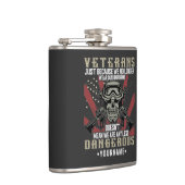 Flasques Vétéran patriotique USA Funny Humour (Droite)