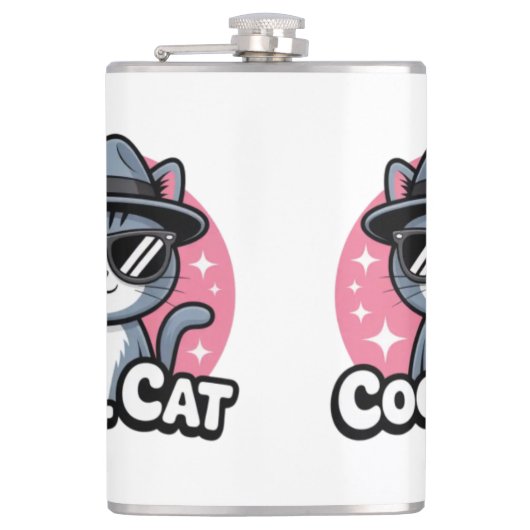 Flasques Vibes de Chat Cool (Devant)