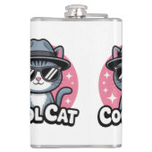 Flasques Vibes de Chat Cool (Dos)