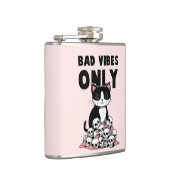 Flasques Vibes incorrectes uniquement - Chat et crânes (Droite)