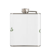 Flasques Vibes joyeux Noël vert nom de famille (Dos)