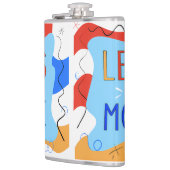 Flasques Vibrant "Less Is More" Abstract Graphic (Gauche)