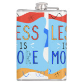 Flasques Vibrant "Less Is More" Abstract Graphic (Dos)