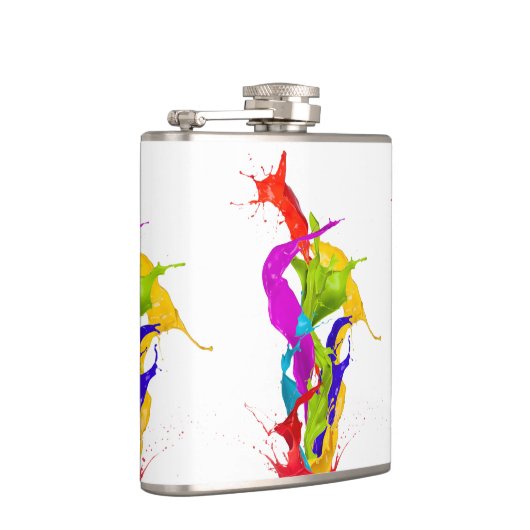 Flasques Vibrant Liquid Explosion: Abstract Paint Splash (Droite)