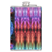 Flasques Vibrant Tie Dye Kaleidoscope Rainbow Mandala (Dos)