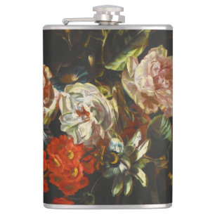 Flasques Vie morte vintage avec fleurs