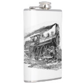 Flasques Vieille locomotive à vapeur (Droite)