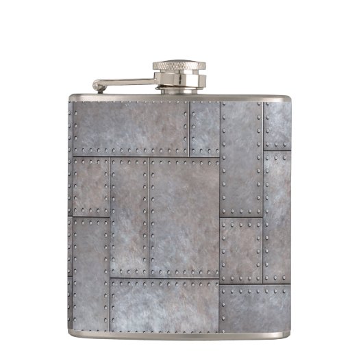 Flasques vieux cool en métal rouillé rétro vintage (Devant)