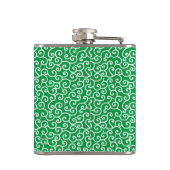 Flasques Vigne de spirale verte Karakusa Motif (Dos)