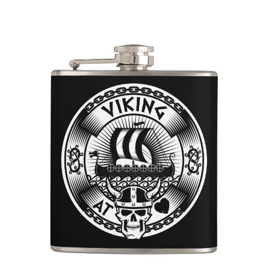 Flasques Viking au cœur (Devant)