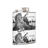 Flasques Viking découpant des runes (Droite)