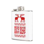 Flasques Vilain Sweater QR Code Bonne année! (Gauche)