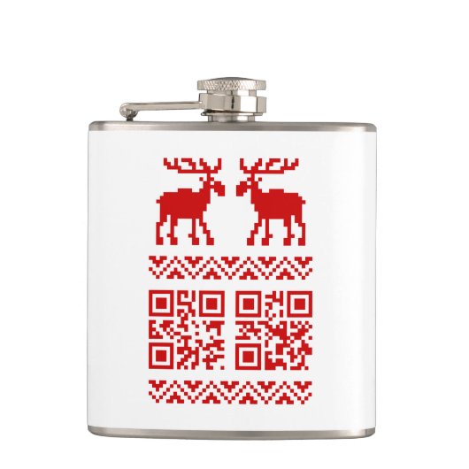 Flasques Vilain Sweater QR Code Bonne année! (Devant)