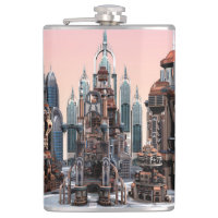 Ville de fantasy futuriste Art de la skyline de sc