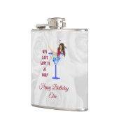 Flasques Vin Fille Et Verre (Gauche)