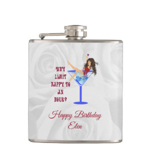 Flasques Vin Fille Et Verre