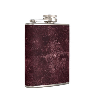 Flasques Vin Velvety Damask Glam Grunge de Bordeaux Sangr