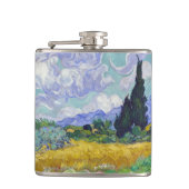 Flasques Vincent Van Gogh - Champ de blé avec cyprès (Devant)