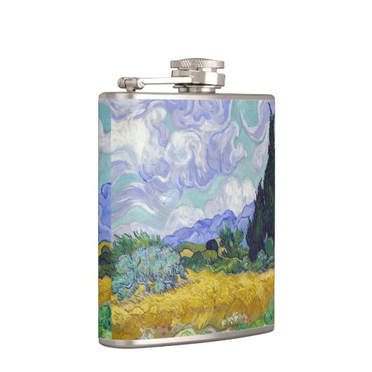 Flasques Vincent Van Gogh - Champ de blé avec cyprès (Droite)