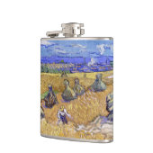 Flasques Vincent van Gogh - Meules de blé avec des moissonn (Gauche)