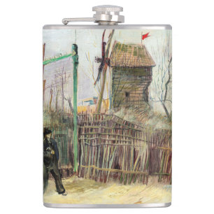 Flasques Vincent van Gogh - Scène de rue à Montmartre