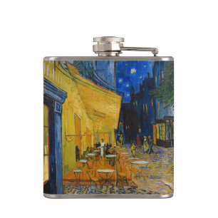 Flasques Vincent van Gogh - Terrasse de café la nuit