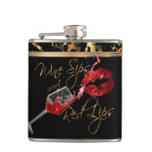 Flasques Vins et lèvres rouges (Devant)