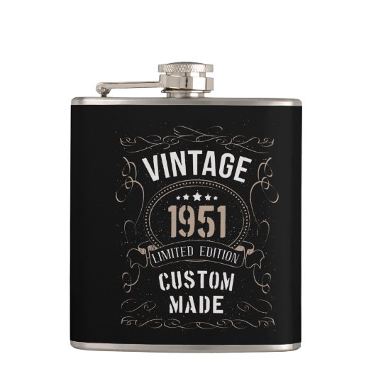 Flasques Vintage 1951 Limited Edition Personnalisé (Devant)