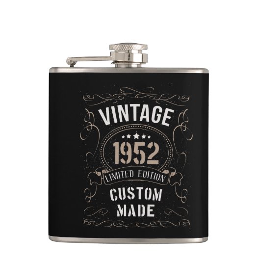 Flasques Vintage 1952 Limited Edition Personnalisé (Devant)