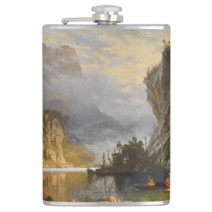 Flasques Vintage Albert Bierstadt Indiens Speed Fishing