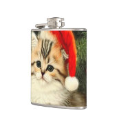Flasques Vintage Christmas Kitten (Gauche)