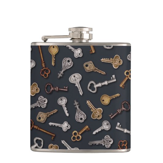Flasques Vintage et Antique Keys (Devant)