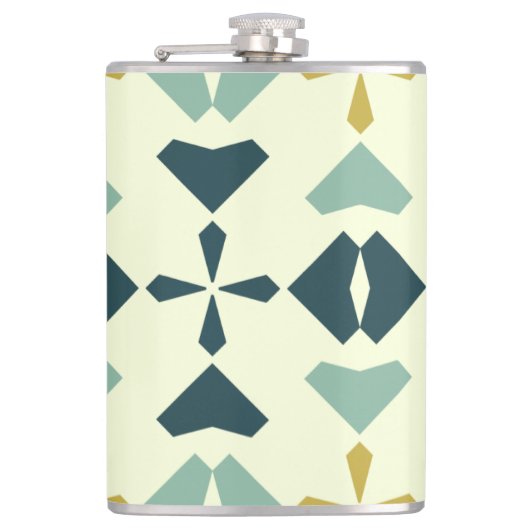 Flasques Vintage Geometric Pattern (Devant)