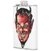 Flasques Vintage Halloween Red Devil Head (Gauche)