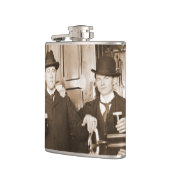 Flasques Vintage Men Drinking Beer (Gauche)