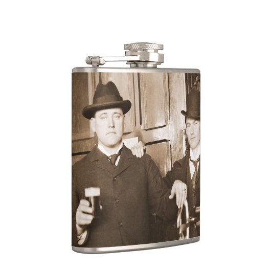 Flasques Vintage Men Drinking Beer (Droite)