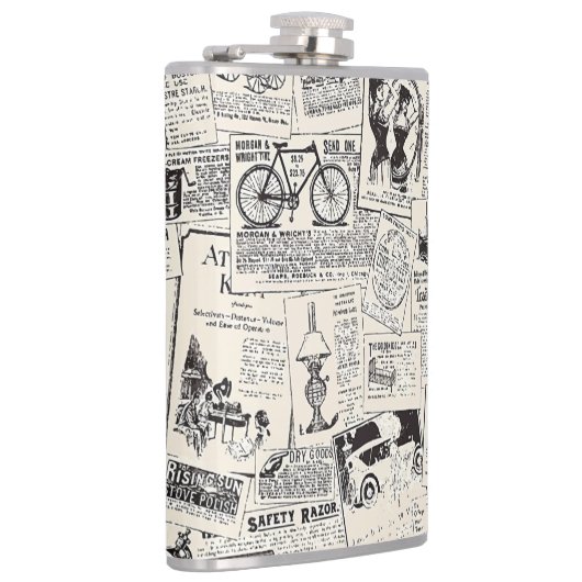 Flasques Vintage Newspaper   (Droite)