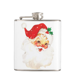 Flasques Vintage Retro Jolly Vieux Noël du Père Noël