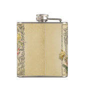 Flasques Vintage romantique Roses sculptés (Dos)