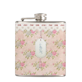 Flasques Vintage rose Floral