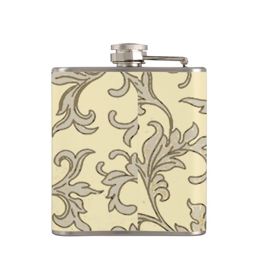 Flasques Vintage rose gris botanique (Dos)