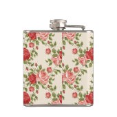 Flasques Vintage Shabby Chic Roses Pattern (Dos)